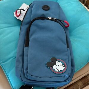 Disney Blue Crossbody Bag with Mickey Mouse Design